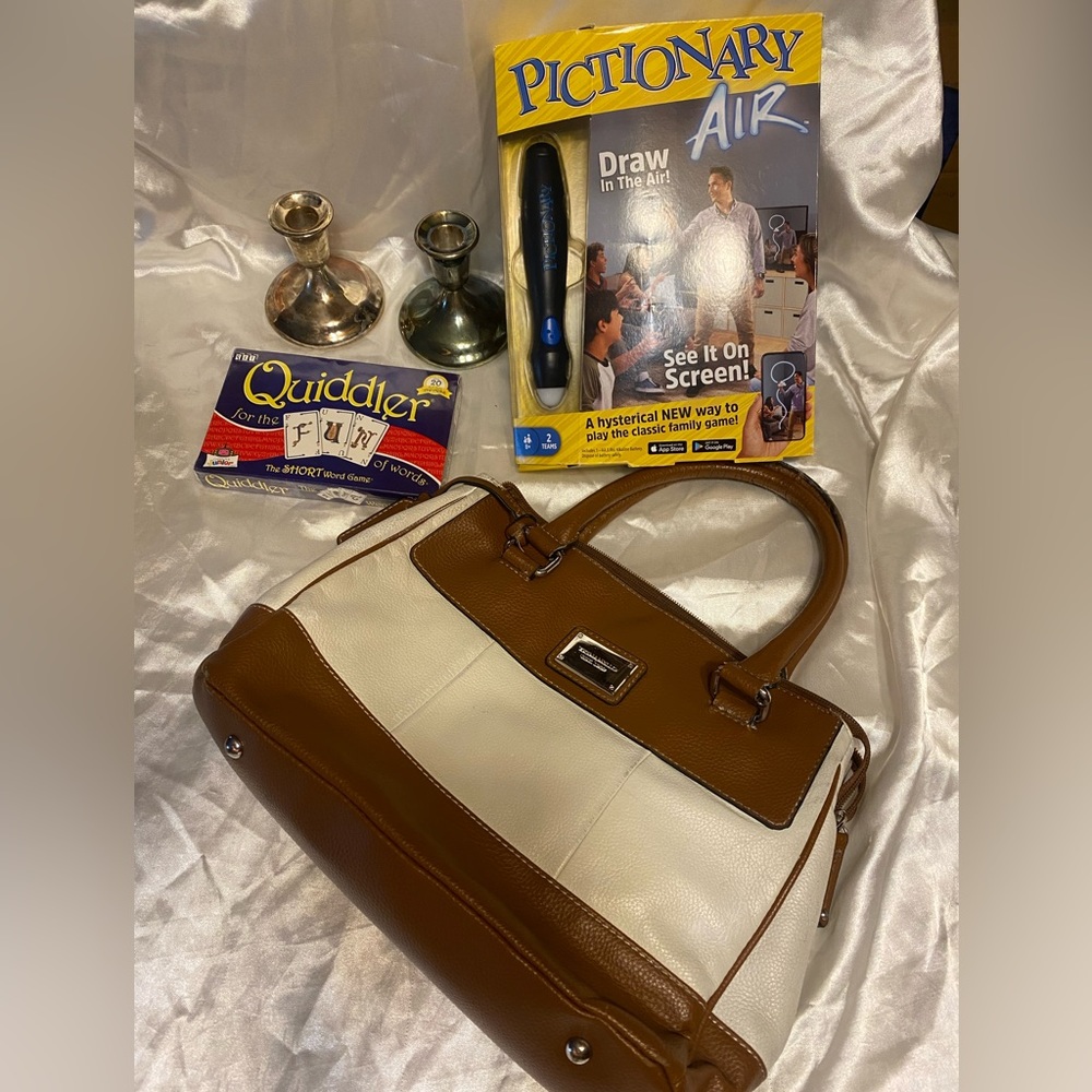 COPY - Reserved Bundle Tignanello Handbag, Candlesticks, Pictionary, Quidler Bu